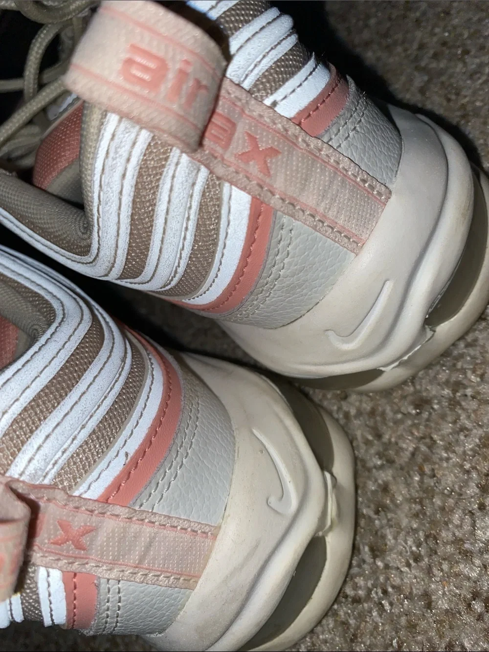 Nike Air Max 97 • Bleached Coral • Tan Mesh • Sneakers • Size 9 Women’s